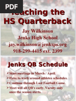 Download Jenks High School QB manual by Coach Brown SN3116592 doc pdf