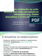 Amazônia no webjornalismo