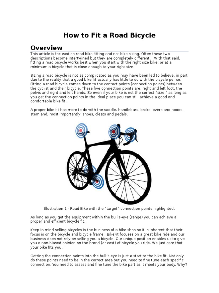 Bike Fitting | PDF | Saddle | Foot
