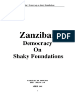 Tanzania Zanzibar Democracy on Shaky Foundatio