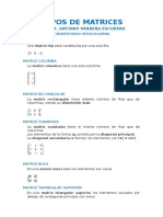 .-Tipos de Matrices