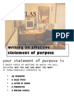 Writing Effective Statement of Purpose