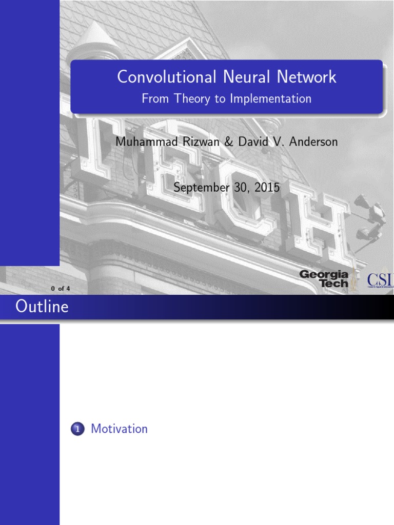 Convolutional Neural Network Overview | PDF