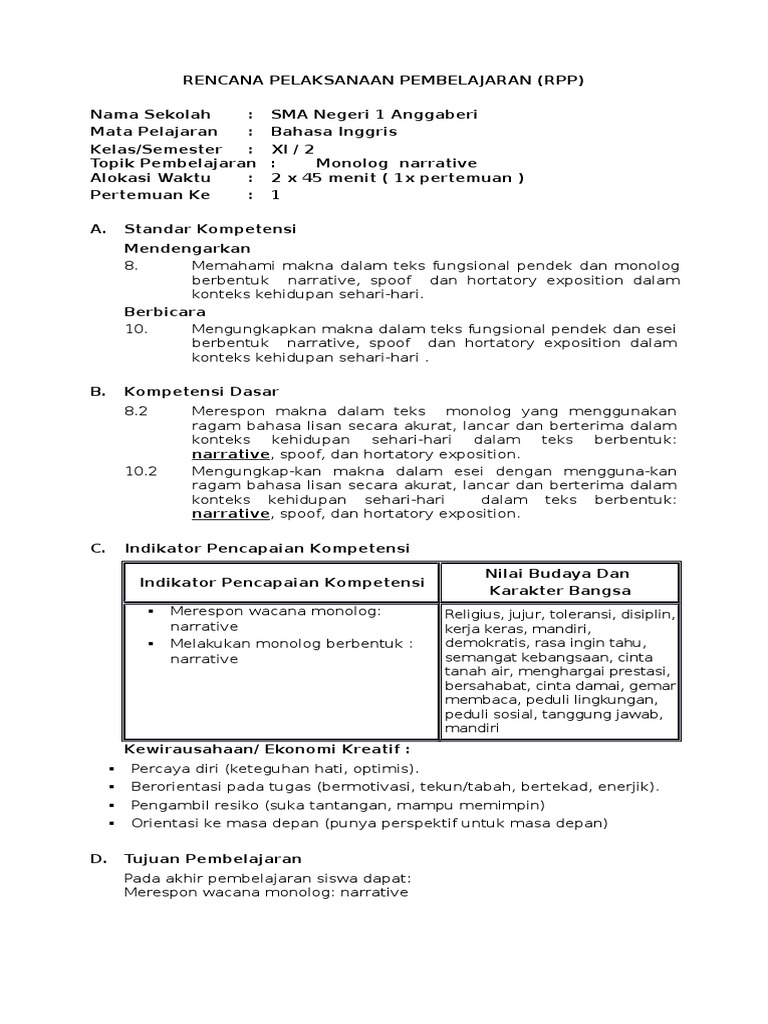 Contoh Monolog Singkat Tentang Pendidikan