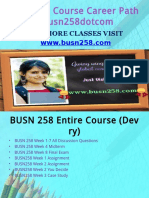 BUSN 258 Course Career Path Begins Busn258dotcom