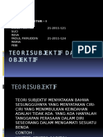 Teori Subjektif Dan Objektif