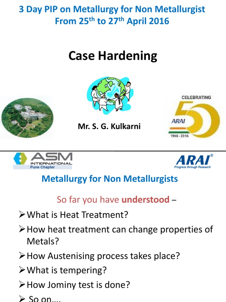 Case Hardening PDF Metallurgy Heat Treating