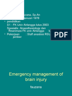 dr Fauzana, Sp.An - Emergency Management Of Brain Injury.ppt