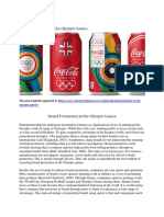 Brand Promotion in the Olympic Games