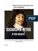 Descartes’ Method of Universal Doubt in the First Meditation