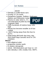 Presentation Notes: Mercury