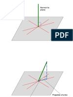 Projecting Lines & Calculating Angles Between Planes & Diagonals