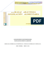 Legislación Alimentaria (Enero 2015)