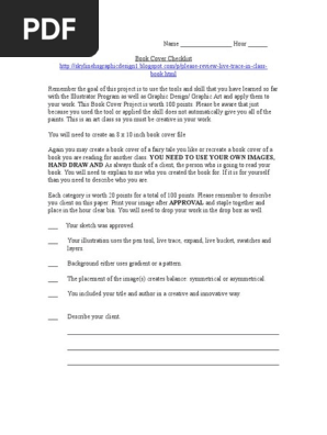 Book Cover Checklist 2016