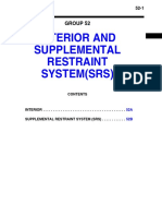 Interior and Supplemental Restraint System (SRS) : Group 52