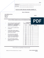 Ujian Percubaan UPSR 2015 - N9 - Matematik Kertas 2