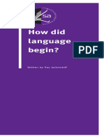 How Did Language Begin - Ray K
