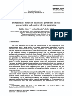 Bacteriocins Modes of Action and Potentials in Food Preservation and Control of Food Poisoning 1995 International Journal of Food Microbiology