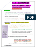 FINS1612 Summaries - Week 03 - Equity Markets 1