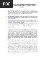 Rent Lease -Agreement June-2010