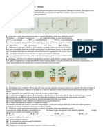 Ficha de Exercicios Obtenção de Matéria Biologia