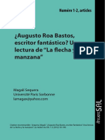 Sequera, Magalí (2012) - Augusto Roa Bastos, Escritor Fantástico. Una Lectura de _La Flecha y La Manzana