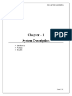 Chapter - 1 System Description: Features Benefits