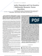 2009 MultimodalBiometricFusionAlgorithms PDF