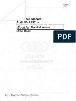 AUDI 80 Electrical Systems PDF