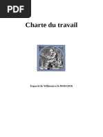 Charte Du Travail - par le Maréchal Pétain