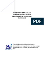 Panduan - Insentif Artikel Jurnal Internasional 2016