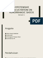 Hypotensive Rescucitation Hemorrhagic Shock