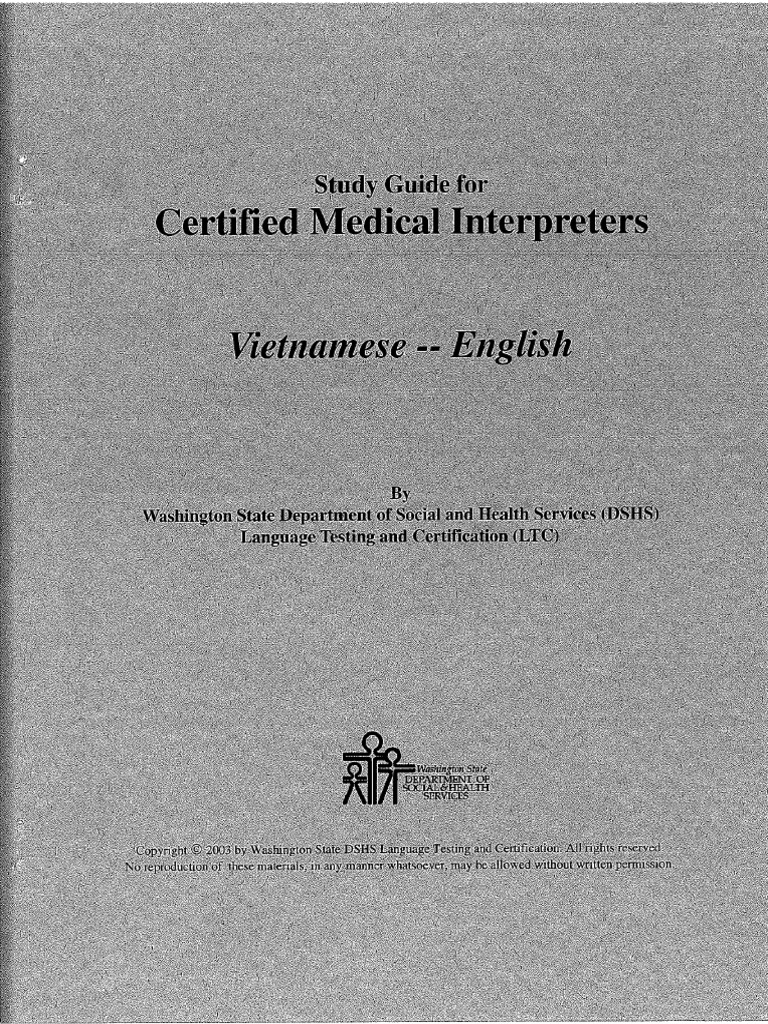 Medical Vietnamese Booklet