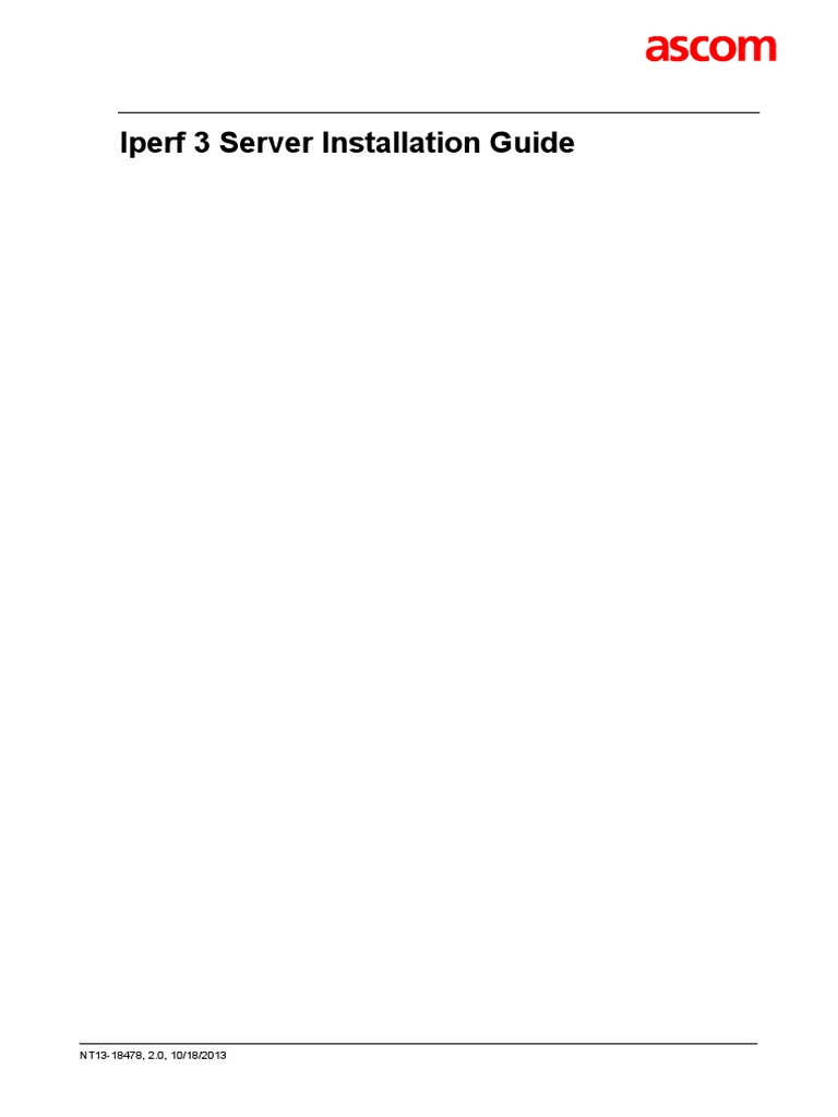 Iperf 3 Server Installation Guide PDF PDF Port Networking