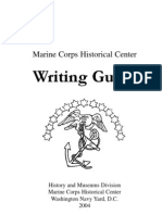 Marine Corps Historical Center Writing Guide