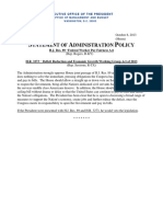 Presidential Statement of Administration Policy in Disapproval of H.J. Res. 89 & H.R. 3273 (Oct. 8, 2013)