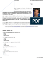 David Cameron: Questions About The Text
