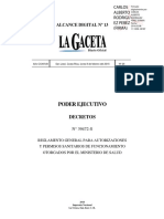 Reglamento General para Autorizaciones y Permisos Sanitarios #39472