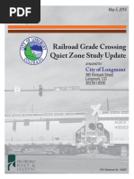 Longmont Train Quiet Zone Study
