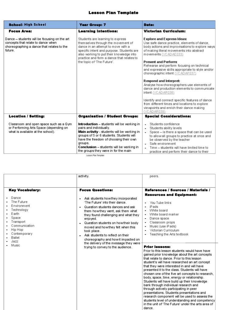 Lesson Plan Template For Remote Learning  Technotes Blog