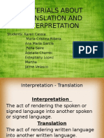 Tra 511 Criterials About Translation and Interpretation