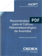 Recomendaciones para El Calculo Hidrometeorologico de Avenidas-Javier Ferrer Polo-CEDEX Ok