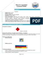 Ficha de seguridad 1-pentanol.