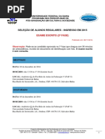 Data Local Exame Escrito