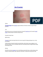 Enis Dermatitis Kontak: Definisi