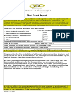 Grant Report Format