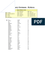 Dictionary German Kotava