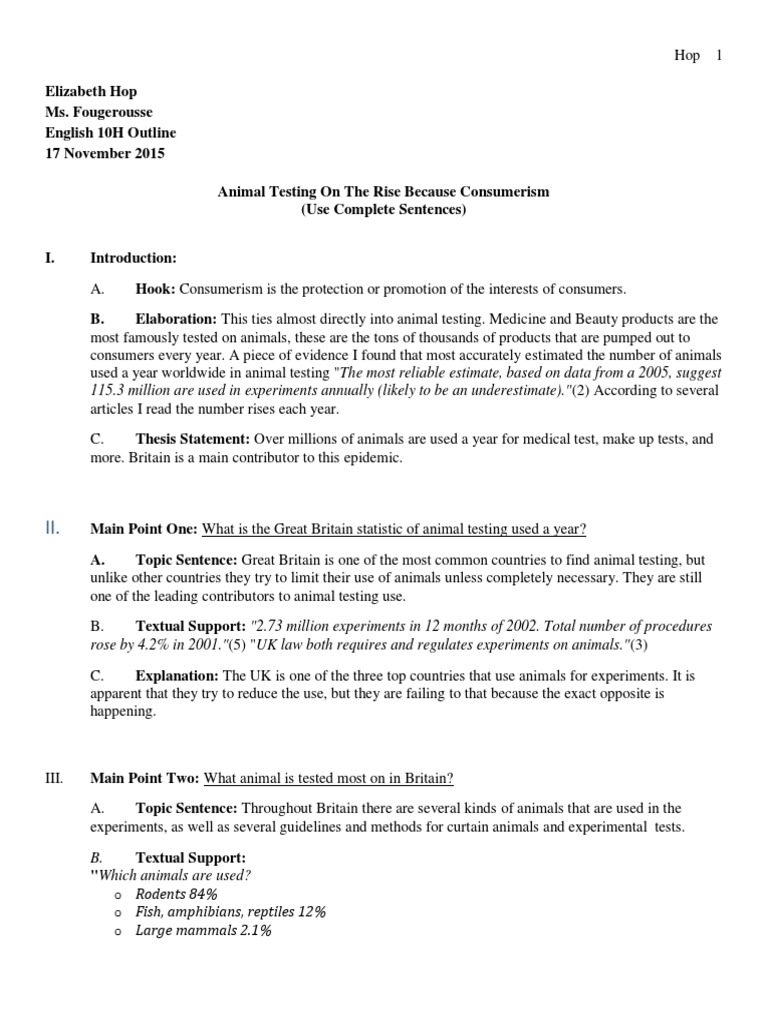 Animal testing research topics image