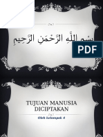 Kel 4 Tujuan Manusia Diciptakan