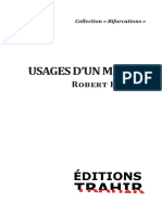 Trahir Robert Hébert Usages D'un Monde PDF